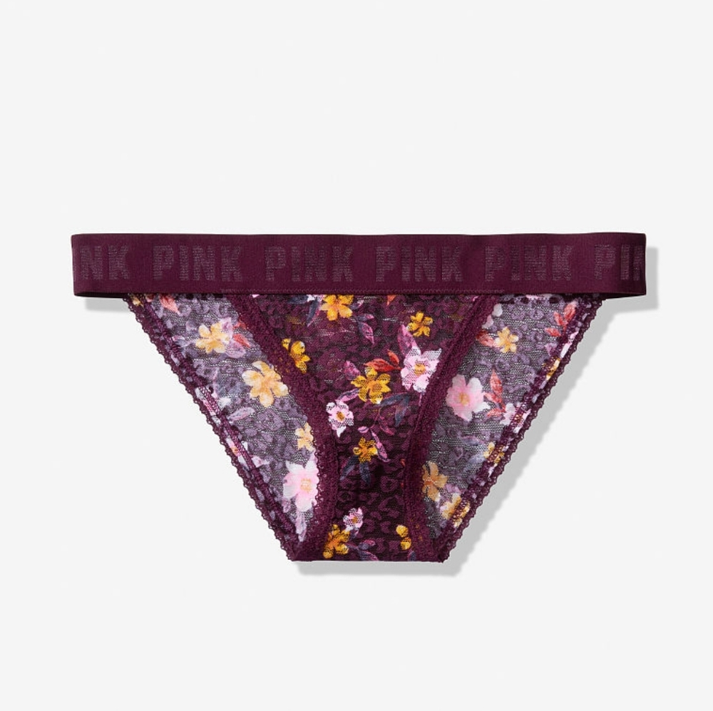 Victoria Secret Logo Lace Bikini size Small